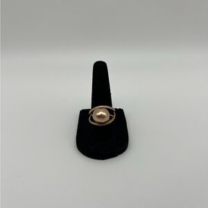 Lustrous Gold Pearl Ring